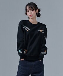 共用ドローイング裏起毛スウェットTシャツ-CFRU5125D03