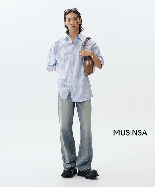 GUBIN（グビン）の「[シーズンオフ] ストライプスタッズ半袖シャツ（シャツ/ブラウス・レディース・その他・MEDIUM/LARGE）」の14枚目の写真