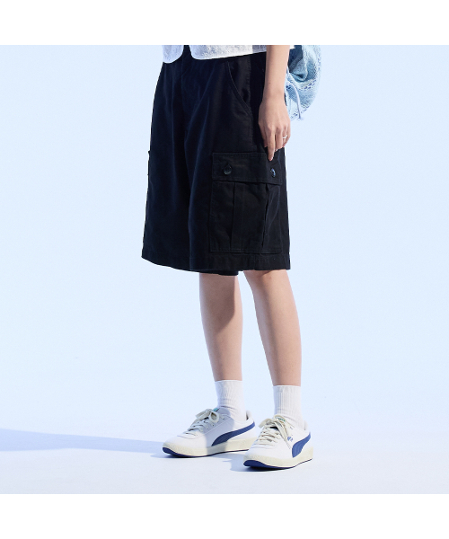 MOAA(モア)の「ヘビーコットンバミューダパンツ (FADE BLACK)(その他パンツ・レディース・その他・SMALL/MEDIUM)」の1枚目の写真
