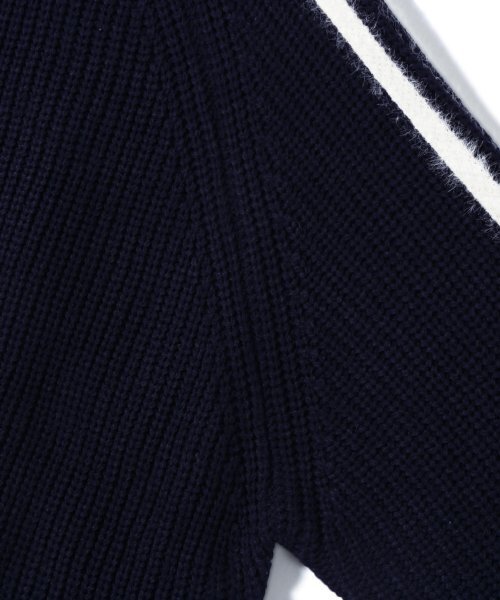 TRILLION(トリリオン)の「ウォッシャブルヘアリーブラシトラックジップアップニット(NAVY)(ニット/セーター・レディース・その他・LARGE/X-LARGE/MEDIUM)」の7枚目の写真