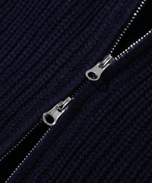 TRILLION(トリリオン)の「ウォッシャブルヘアリーブラシトラックジップアップニット(NAVY)(ニット/セーター・レディース・その他・LARGE/X-LARGE/MEDIUM)」の8枚目の写真