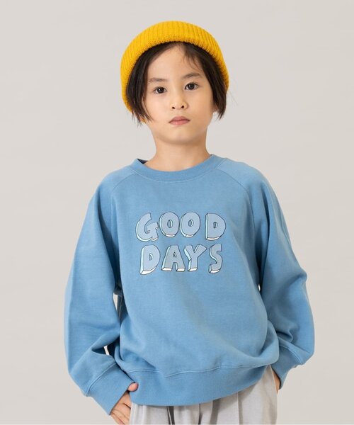 and D. petit main（アンドディープティマイン）の「【365D.】【親子リンク】ラグランスウェットアソートロゴプルオーバー/トレーナー（スウェット・キッズ・ライトグレー/ピンク/ライトブルー/ネイビー/チャコール/イエロー・140cm/90cm/100cm/110cm/120cm/130cm）」の4枚目の写真