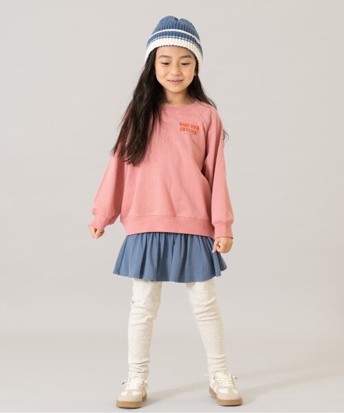 and D. petit main（アンドディープティマイン）の「【365D.】【親子リンク】ラグランスウェットアソートロゴプルオーバー/トレーナー（スウェット・キッズ・ライトグレー/ピンク/ライトブルー/ネイビー/チャコール/イエロー・140cm/90cm/100cm/110cm/120cm/130cm）」の10枚目の写真