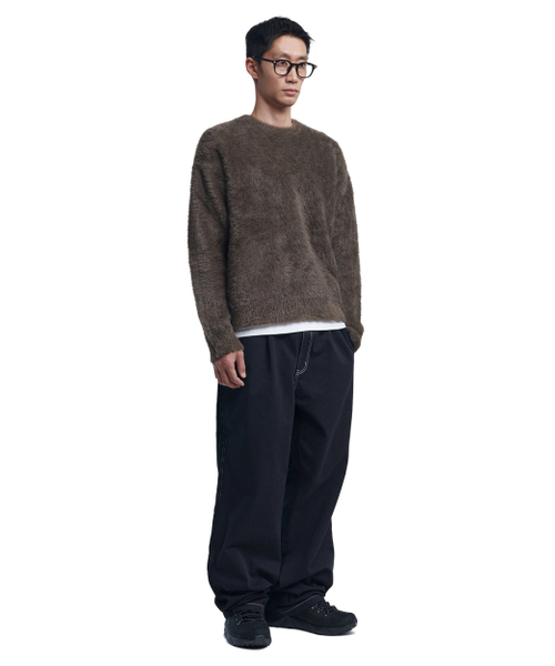 NOMANUAL(NOMANUAL)の「CROPPED HAIRY KNIT - BROWN(ニット/セーター・レディース・その他・X-LARGE/SMALL/MEDIUM/LARGE)」の6枚目の写真