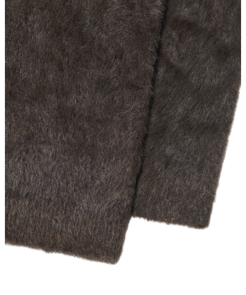 NOMANUAL(NOMANUAL)の「CROPPED HAIRY KNIT - BROWN(ニット/セーター・レディース・その他・X-LARGE/SMALL/MEDIUM/LARGE)」の2枚目の写真