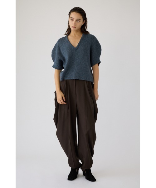 RIM.ARK（リムアーク）の「Tuck dress PT タックドレスパンツ（スラックス・レディース・ブラウン/ベージュ/ブラック・36/38）」の2枚目の写真