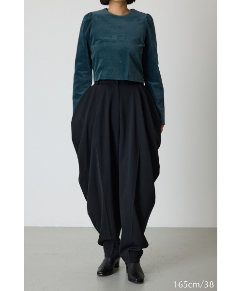 RIM.ARK（リムアーク）の「Tuck dress PT タックドレスパンツ（スラックス・レディース・ブラウン/ベージュ/ブラック・36/38）」の15枚目の写真