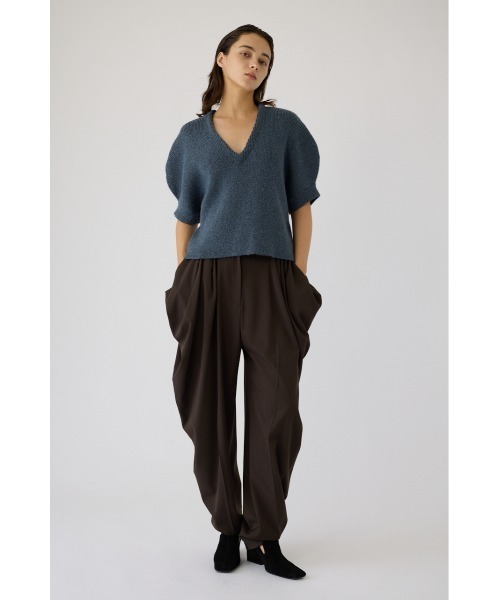 RIM.ARK（リムアーク）の「Tuck dress PT タックドレスパンツ（スラックス・レディース・ブラウン/ベージュ/ブラック・36/38）」の19枚目の写真