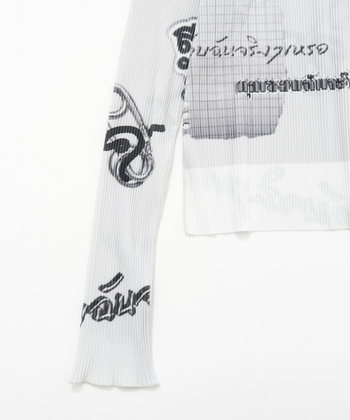 kotohayokozawa(コトハヨコザワ)の「別注 GRAPHIC TINY TOP(Tシャツ/カットソー・レディース・ライトグレー/ダークグレー・FREE)」の7枚目の写真