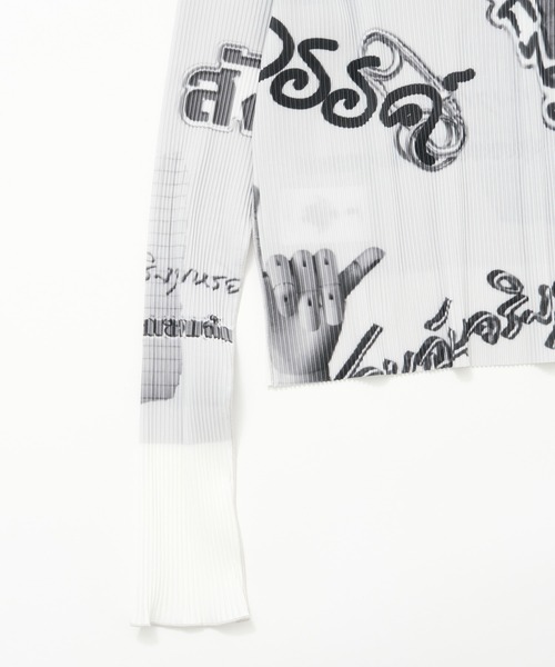 kotohayokozawa(コトハヨコザワ)の「別注 GRAPHIC TINY TOP(Tシャツ/カットソー・レディース・ライトグレー/ダークグレー・FREE)」の9枚目の写真