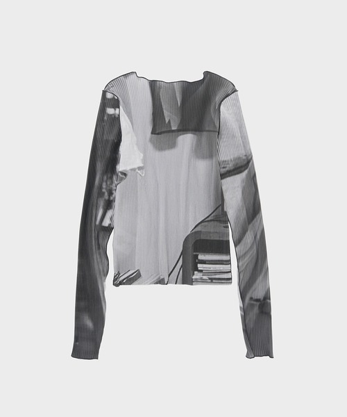 kotohayokozawa(コトハヨコザワ)の「別注 GRAPHIC TINY TOP(Tシャツ/カットソー・レディース・ライトグレー/ダークグレー・FREE)」の10枚目の写真