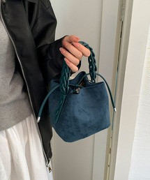 LA VORAGINE（ラ ヴォラジネ）の「2WAYレトロ マラードカラーのエレガントバケツバッグ（ハンドバッグ）」