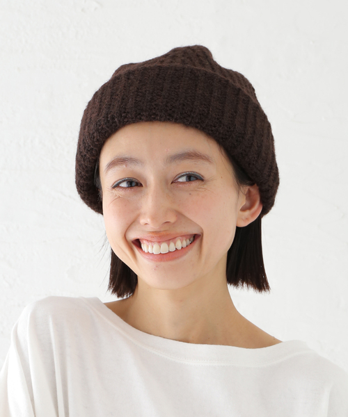 Odds（オッズ）の「odds/ オッズ PLAIN WATCH（ニットキャップ/ビーニー・レディース・チャコールグレー/ブラウン・FREE）」の8枚目の写真