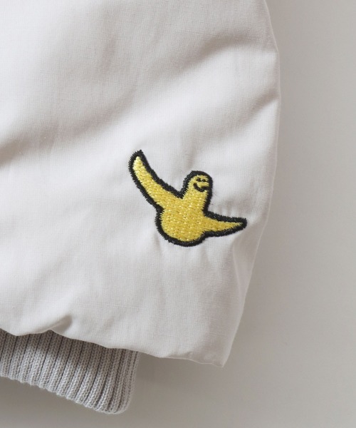 Mark Gonzales（マーク・ゴンザレス）の「MARK GONZALES ARTWORK COLLECTION/マークゴンザレス 別注 オーバーサイズ ドローコード パファージャケット パデッドジャケット ファイバーダウンジャケット レディース メンズ（ダウンジャケット/コート・メンズ・ブラック/ブルーグリーン/ライトグレー・M/L/XL）」の14枚目の写真