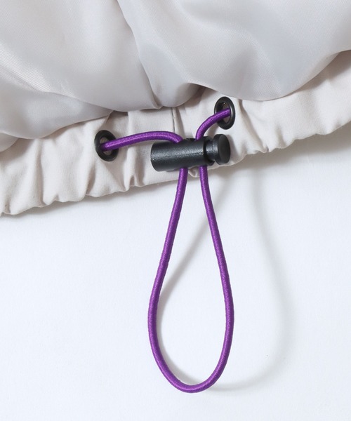 Mark Gonzales（マーク・ゴンザレス）の「MARK GONZALES ARTWORK COLLECTION/マークゴンザレス 別注 オーバーサイズ ドローコード パファージャケット パデッドジャケット ファイバーダウンジャケット レディース メンズ（ダウンジャケット/コート・メンズ・ブラック/ブルーグリーン/ライトグレー・M/L/XL）」の16枚目の写真