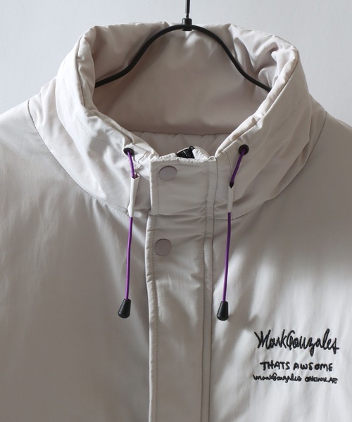 Mark Gonzales（マーク・ゴンザレス）の「MARK GONZALES ARTWORK COLLECTION/マークゴンザレス 別注 オーバーサイズ ドローコード パファージャケット パデッドジャケット ファイバーダウンジャケット レディース メンズ（ダウンジャケット/コート・メンズ・ブラック/ブルーグリーン/ライトグレー・M/L/XL）」の21枚目の写真