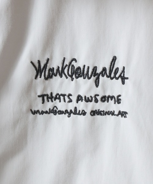Mark Gonzales（マーク・ゴンザレス）の「MARK GONZALES ARTWORK COLLECTION/マークゴンザレス 別注 オーバーサイズ ドローコード パファージャケット パデッドジャケット ファイバーダウンジャケット レディース メンズ（ダウンジャケット/コート・メンズ・ブラック/ブルーグリーン/ライトグレー・M/L/XL）」の19枚目の写真