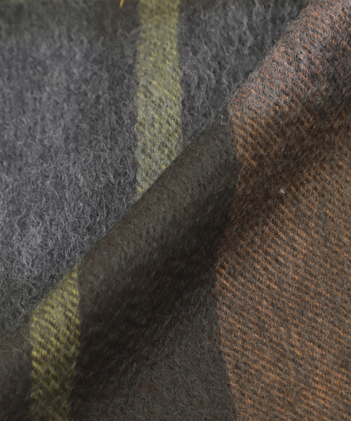 Spick & Span(スピックアンドスパン)の「《追加2》Spick & Span カシミヤチェックストール(ストール/ショール・レディース・ブラウン/グリーン・FREE)」の12枚目の写真