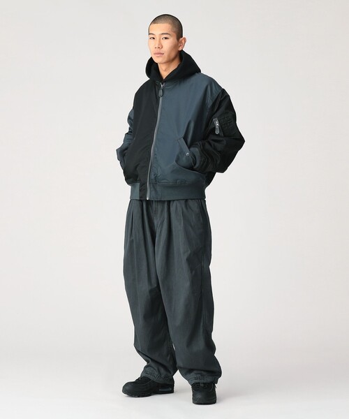 BEAMS（ビームス）の「Fade Balloon Easy Pants【ワイドストレートフィット】（その他パンツ・メンズ・オリーブ/ブラック・XL/L/M/S）」の16枚目の写真