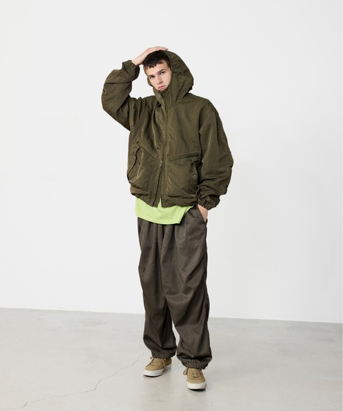 BEAMS（ビームス）の「Fade Balloon Easy Pants【ワイドストレートフィット】（その他パンツ・メンズ・オリーブ/ブラック・XL/L/M/S）」の3枚目の写真