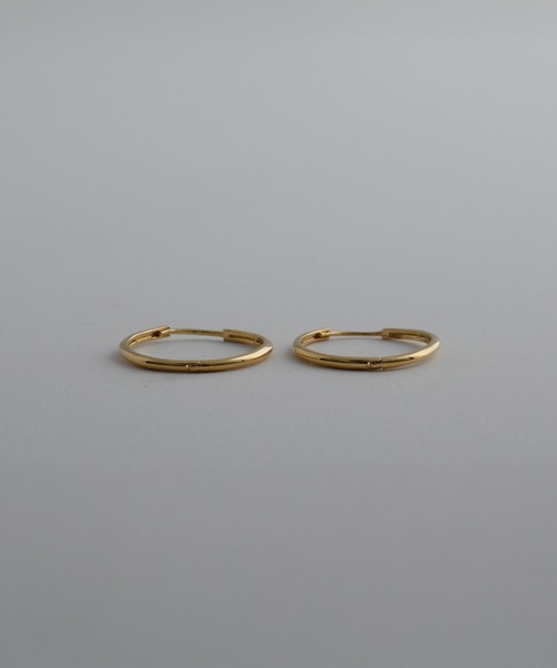 whoseA（フーシー）の「【silver925】Neat Hoop Pierce 20mm/ ニートフープピアス20mm（ピアス（両耳用）・レディース・シルバー/ゴールド・FREE）」の14枚目の写真