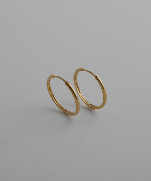 whoseA（フーシー）の「【silver925】Neat Hoop Pierce 20mm/ ニートフープピアス20mm（ピアス（両耳用）・レディース・シルバー/ゴールド・FREE）」の16枚目の写真