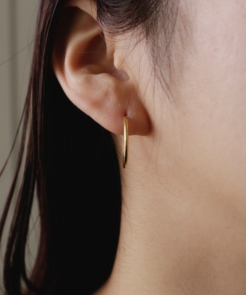 whoseA（フーシー）の「【silver925】Neat Hoop Pierce 20mm/ ニートフープピアス20mm（ピアス（両耳用）・レディース・シルバー/ゴールド・FREE）」の17枚目の写真