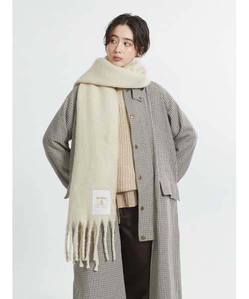 Barbour(バブアー)の「Ellison マフラー(マフラー・レディース・グレー/ベージュ/ネイビー・ONE SIZE)」の12枚目の写真