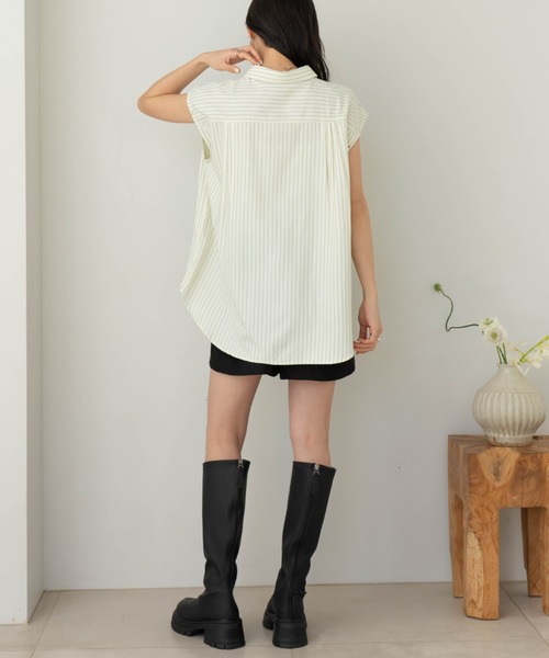 マルチWAYストライプシャツ（シャツ/ブラウス）｜hinari（ヒナリ）の