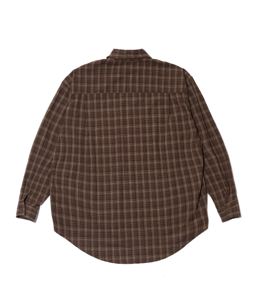 ITZAVIBE(イッザバイブ)の「ITZ MINI LOGO CHECK SHIRT - BROWN(シャツ/ブラウス・レディース・その他・MEDIUM/LARGE)」の3枚目の写真