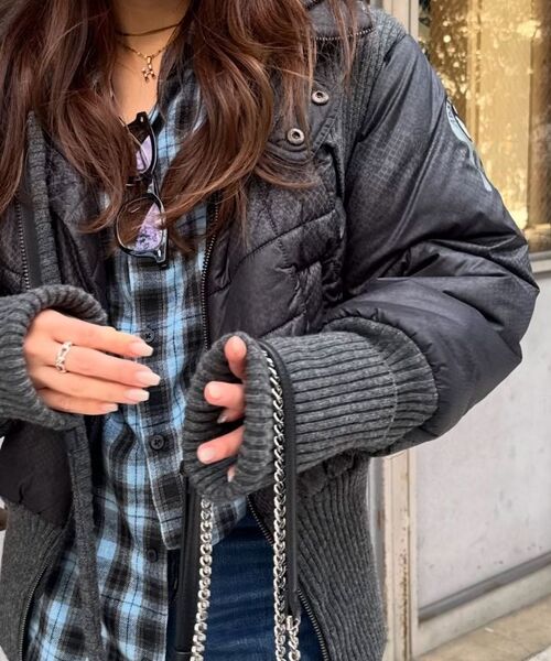 ITZAVIBE(イッザバイブ)の「ITZ MINI LOGO CHECK SHIRT - BROWN(シャツ/ブラウス・レディース・その他・MEDIUM/LARGE)」の7枚目の写真