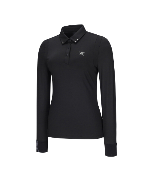 ANEW GOLF（アニューゴルフ）の「W BACK INCISION POINT L/TS_BK（ポロシャツ・レディース・その他・SMALL/X-SMALL）」の3枚目の写真