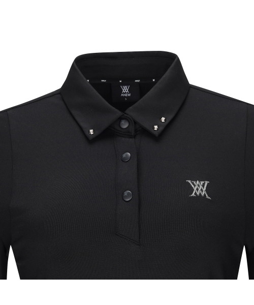 ANEW GOLF（アニューゴルフ）の「W BACK INCISION POINT L/TS_BK（ポロシャツ・レディース・その他・SMALL/X-SMALL）」の5枚目の写真