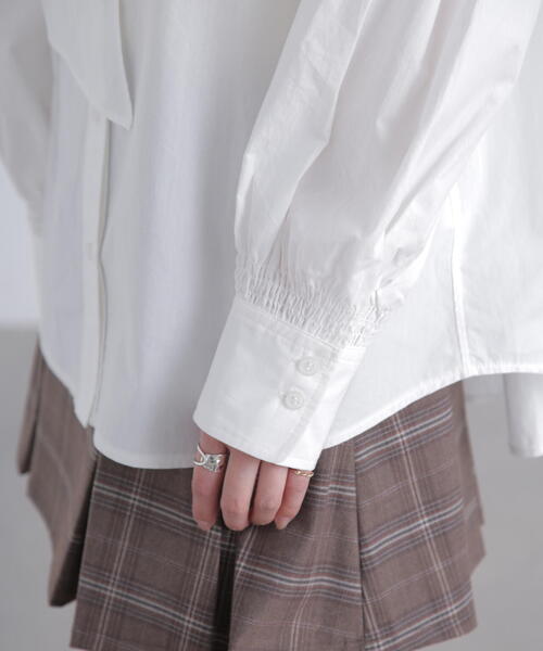 FREE'S MART(フリーズマート)の「◆ボウタイ付きブラウス(シャツ/ブラウス・レディース・ホワイト/ホワイト系その他/ブルー・FREE)」の20枚目の写真