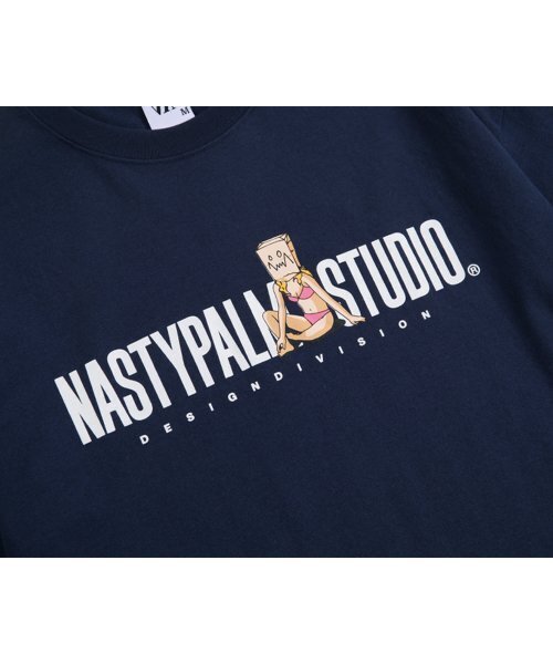 NP STUDIO(エヌピースタジオ)の「アートグラフィックロゴTシャツネイビー(Tシャツ/カットソー・レディース・その他・MEDIUM/LARGE)」の4枚目の写真