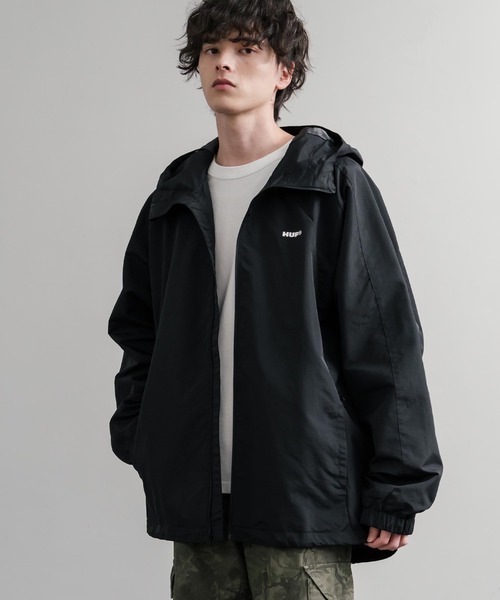 HUF（ハフ）の「HUF ハフ ALL CAPS SHELL JACKET オーバーサイズラグランスリーブナイロンジャケット（ナイロンジャケット・メンズ・ブラウン/ブラック・M/XL/L）」の7枚目の写真