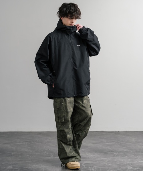 HUF ハフ ALL CAPS SHELL JACKET オーバーサイズラグランスリーブ