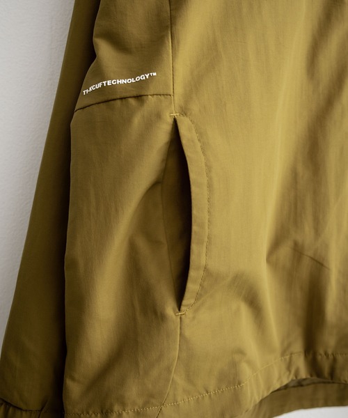 HUF（ハフ）の「HUF ハフ ALL CAPS SHELL JACKET オーバーサイズラグランスリーブナイロンジャケット（ナイロンジャケット・メンズ・ブラウン/ブラック・M/XL/L）」の22枚目の写真