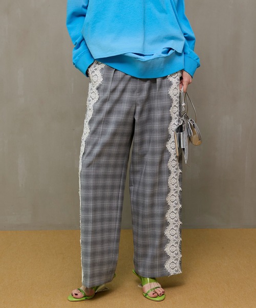 Side Lace Slacks/サイドレーススラックス（スラックス）｜MAISON