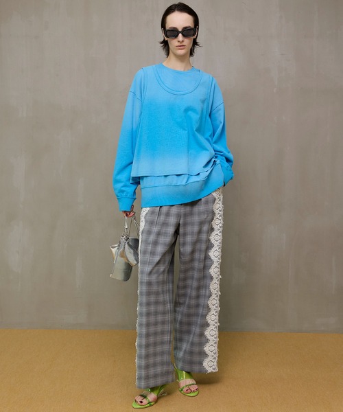 MAISON SPECIAL（メゾンスペシャル）の「【PRE-ORDER】Side Lace Slacks/サイドレーススラックス（スラックス・レディース・ベージュ/グレー/ブラック・38/36）」の7枚目の写真