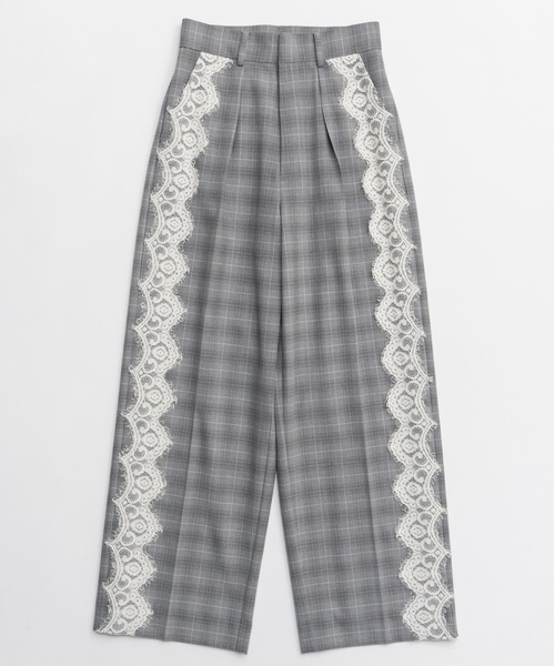 MAISON SPECIAL（メゾンスペシャル）の「【PRE-ORDER】Side Lace Slacks/サイドレーススラックス（スラックス・レディース・ベージュ/グレー/ブラック・38/36）」の16枚目の写真