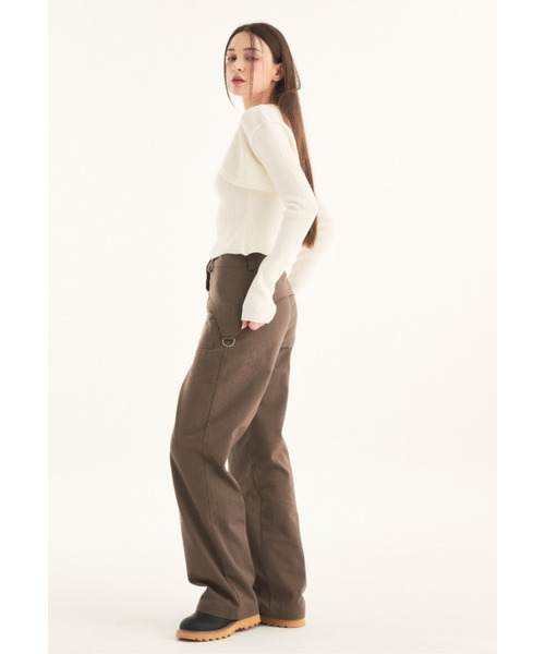 HHIPS(ダブルヒップス)の「ツーボタンパンツ_ブラウン(その他パンツ・レディース・その他・SMALL/MEDIUM)」の6枚目の写真