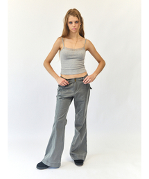 Ash Semi Flared Pants Charcoal
