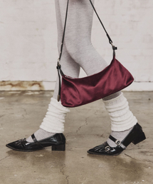 MILK WAVE（ミルクウェーブ）の「ベルベットピアステールショルダーバッグ [ワイン]（ショルダーバッグ）」