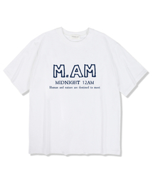 M.AMロゴ 半袖Tシャツ ホワイト