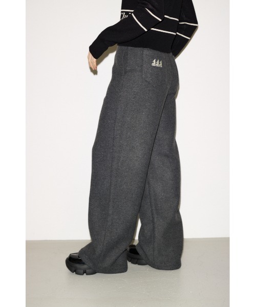 THROW by SLY（スローバイスライ）の「THROW Chaos Fishing Club RELAX PT カオスフィッシングクラブ リラックスパンツ 秋服 冬服（スラックス・レディース・杢グレー/ネイビー・FREE）」の6枚目の写真