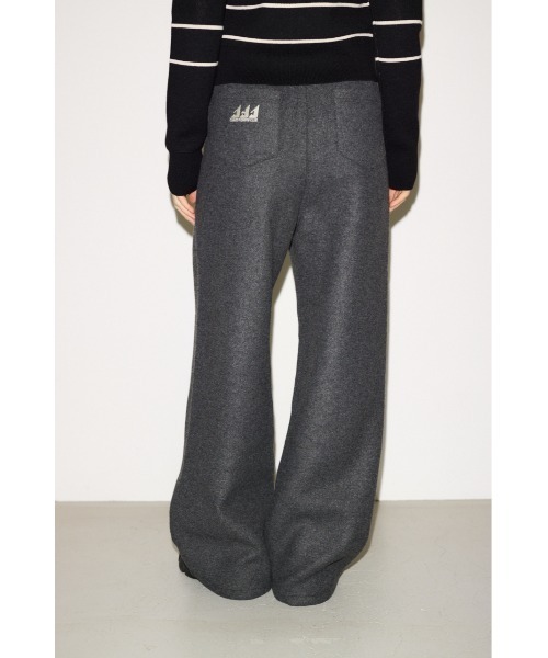 THROW by SLY（スローバイスライ）の「THROW Chaos Fishing Club RELAX PT カオスフィッシングクラブ リラックスパンツ 秋服 冬服（スラックス・レディース・杢グレー/ネイビー・FREE）」の7枚目の写真