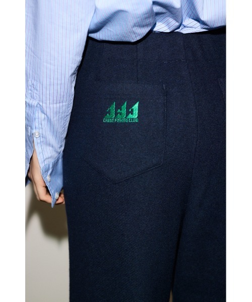 THROW by SLY（スローバイスライ）の「THROW Chaos Fishing Club RELAX PT カオスフィッシングクラブ リラックスパンツ 秋服 冬服（スラックス・レディース・杢グレー/ネイビー・FREE）」の16枚目の写真
