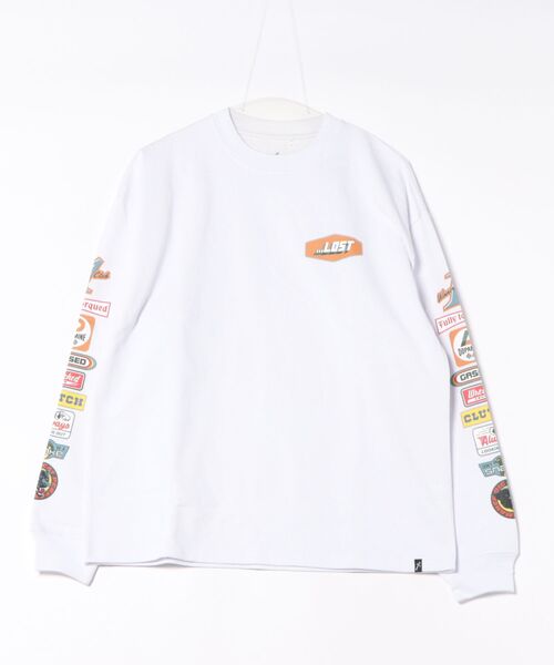 lost（ロスト）の「lost/ロスト 長袖 ロンT PIT STOP LS TEE LM6S-2202（Tシャツ/カットソー・メンズ・ネイビー/ホワイト・M/L/XL）」の5枚目の写真
