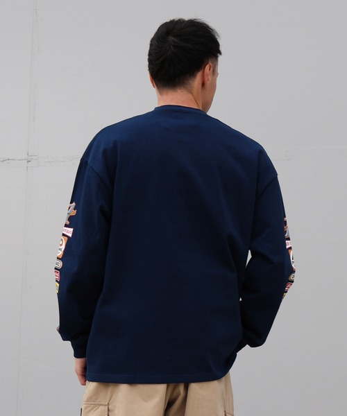 lost（ロスト）の「lost/ロスト 長袖 ロンT PIT STOP LS TEE LM6S-2202（Tシャツ/カットソー・メンズ・ネイビー/ホワイト・M/L/XL）」の8枚目の写真
